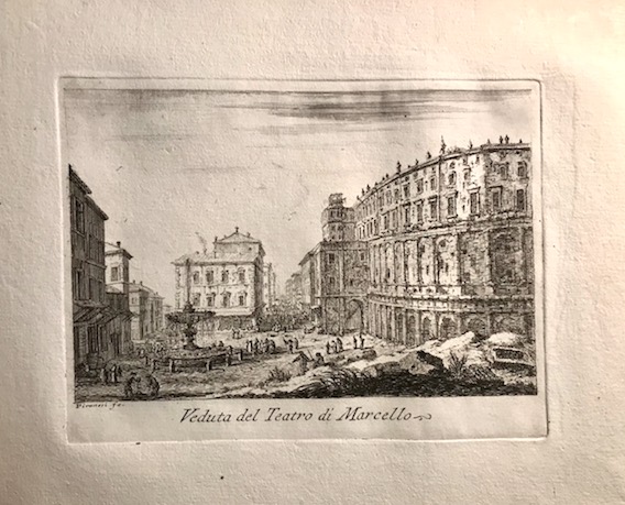 Piranesi Giovanni Battista (1720-1778) Veduta del Teatro di Marcello 1748 Roma 